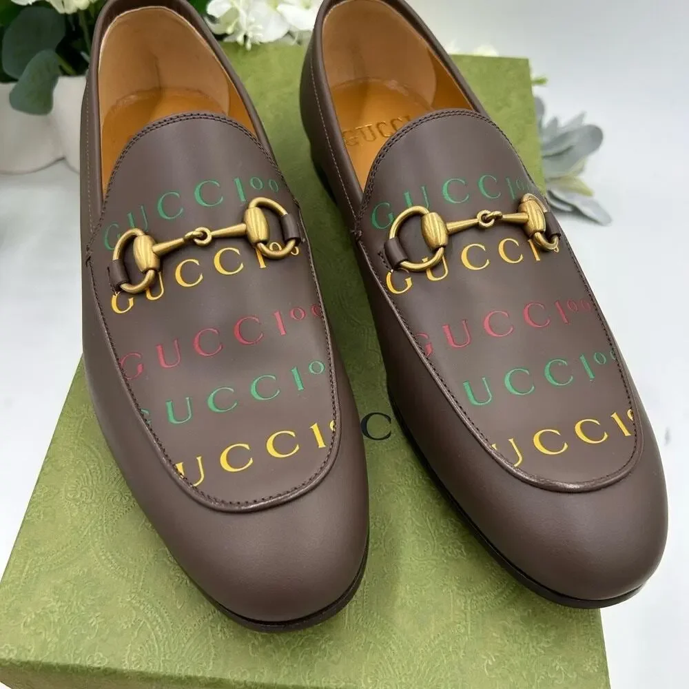 Men's Gucci JORDAAN 100th anniversary horse bit loafers size 7
